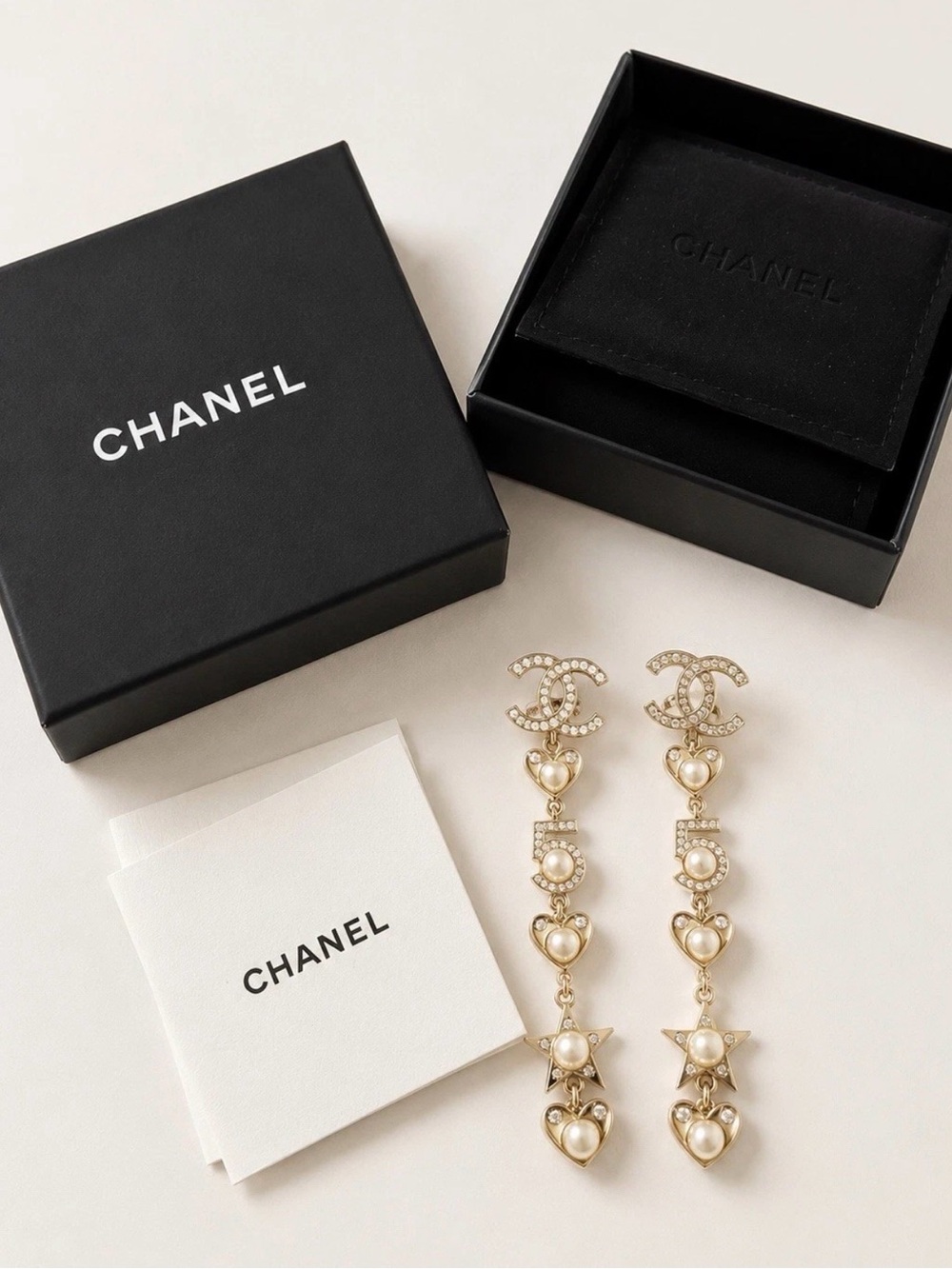 Rare & Authentic Chanel Lucky Charms Earrings